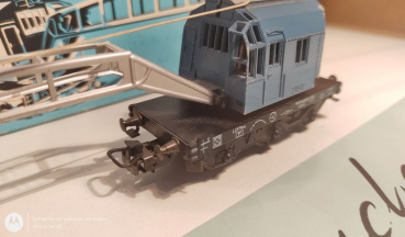 Märklin H0 AC 4611 Kranwagen "Krupp-Ardelt" / DB / OVP hellblau