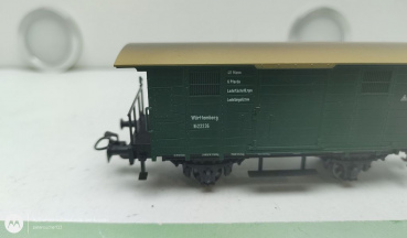 Märklin H0 AC 4685 Flachdach Güterwagen "Württemberg" / Ni 22236 / K.W.St.E.