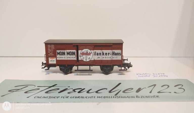 Märklin H0 AC 84878 gedeckter Güterwagen "Moin Moin" Insider JW'94 NEM / DRG / OVP