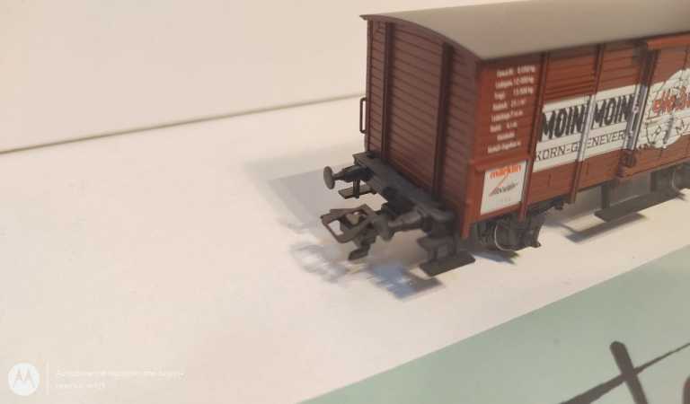 Märklin H0 AC 84878 gedeckter Güterwagen "Moin Moin" Insider JW'94 NEM / DRG / OVP