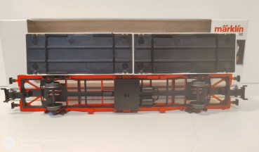 Märklin H0 AC 94339 Tragwagen mit Container / 15 jahre Insider Mitglied / OVP weiß