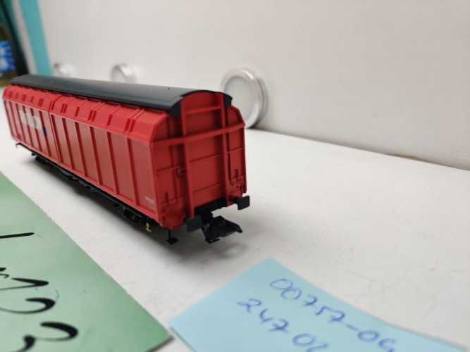 Märklin H0 AC 00757-09 / 2-achsiges Großvolumen-Schiebewandwagen / Typ Hbbins 306 / DB AG / Rot