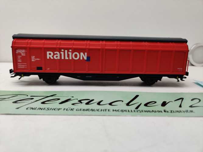 Märklin H0 AC 00757-09 / 2-achsiges Großvolumen-Schiebewandwagen / Typ Hbbins 306 / DB AG / Rot