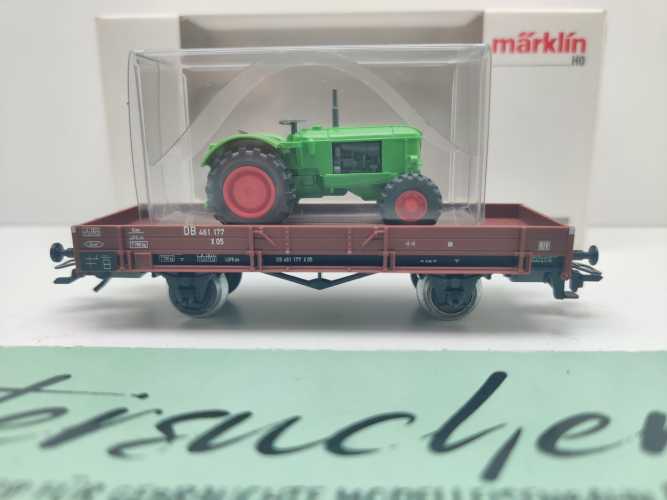 Märklin H0 4410 / 120 6 086-1 Gedeckter Güterwagen / 2-Achser / Braun / DB / Ersatz-OVP