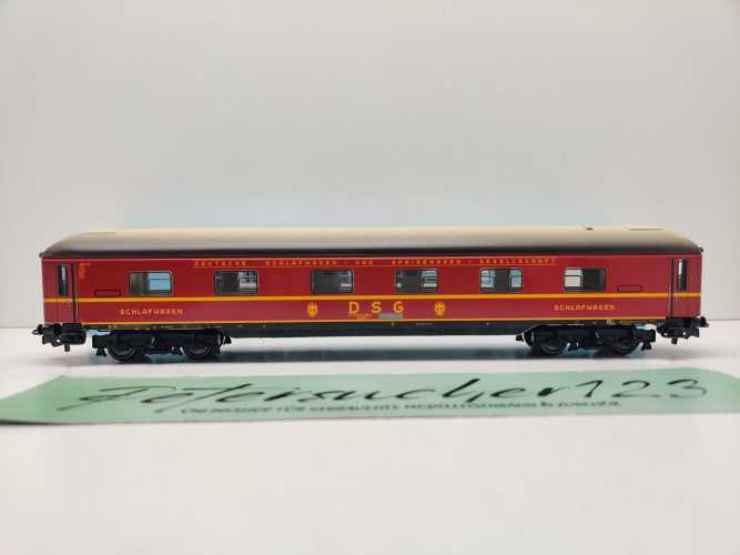 Märklin H0 AC 00766-04 Schlafwagen WLABüm33 aus Display / DB / OVP hblau