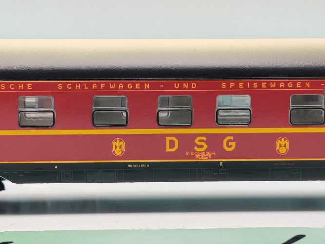 Märklin H0 AC 00766-04 Schlafwagen WLABüm33 aus Display / DB / OVP hblau