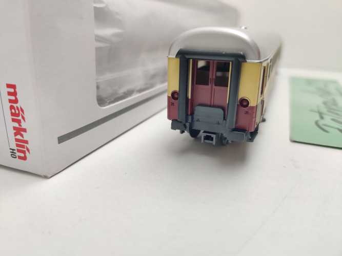 Märklin H0 AC 00776-03 TEE-Abteilwagen 1.Kl Avüm111 Licht aus Set / NEM / DB / OVP