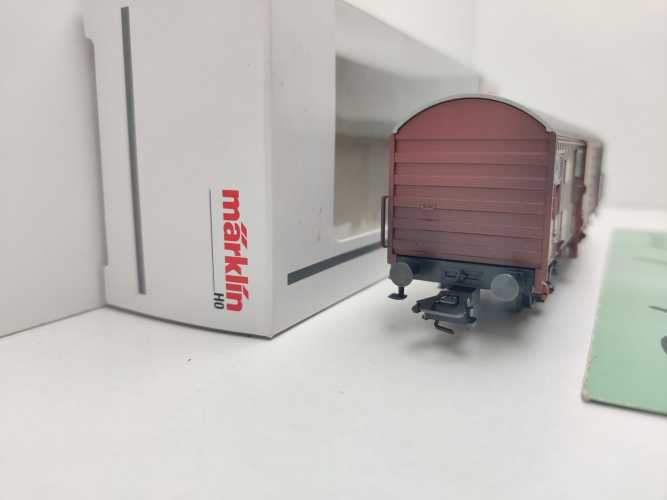 Märklin H0 00779-09 Spundwandwagen 125-9 Gbks256 aus Display / NEM / DB / OVP