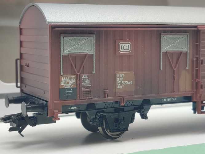 Märklin H0 00779-11 Spundwandwagen 234-9 Gbks256 aus Display / NEM / DB / OVP