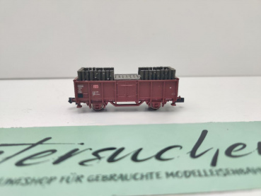 Minitrix N DC 11439 Hochbordwagen Ladung Grubenholz aus Set / NEM / DB