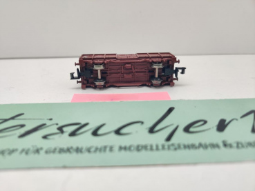 Minitrix N DC 11439 Hochbordwagen Ladung Grubenholz aus Set / NEM / DB
