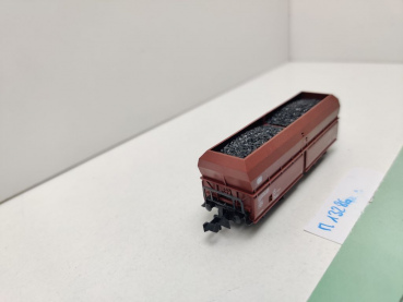 Minitrix N DC 13286 ex 3286 Selbstentladewagen Ladung Kohlen Fad167 / DB