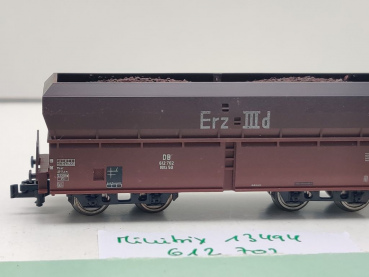 Minitrix N DC 13494 Selbstentladewagen "Erz IIId" OOtz / 612 702 / NEM / DB