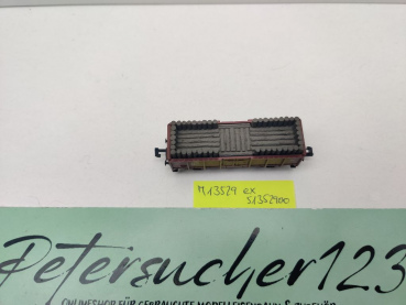 Minitrix N DC 13529 ex 3529 off. Güterwagen Grubenholz 385-4 E035 / DB
