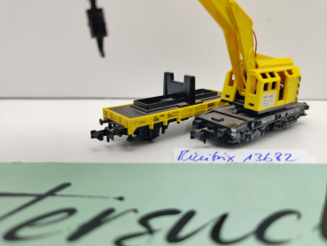 Minitrix N DC 13682 Kranwagen-Garnitur / DB