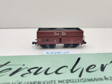 Minitrix N DC 15194-17 Selbstentladewagen "Erz IId" OOtz43 / NEM / DB