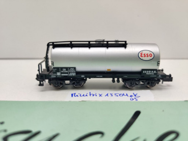 Minitrix N DC 15504-05 Kesselwagen "Esso" / NEM / DB
