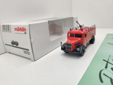 Märklin H0 18751 /  MAN F8 „Pulverlöschfahrzeugs” der Feuerwehr / Ep.III / OVP