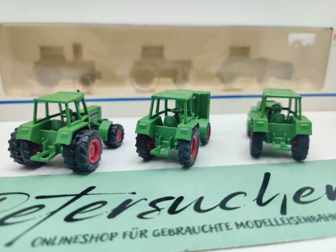 Märklin H0 1892 3 Fendt Modelle: Schlepper - Traktor m Schaufel - Geräteträger / OVP