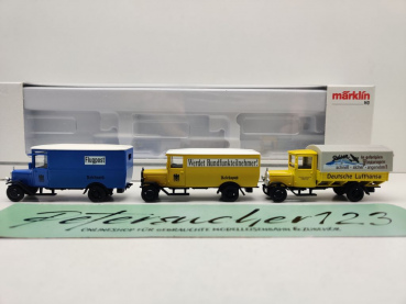 Märklin H0 18987 /  dreiteiliges historisches Postauto-Set  / OVP