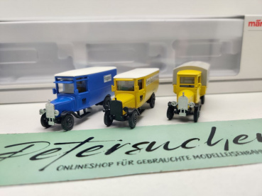 Märklin H0 18987 /  dreiteiliges historisches Postauto-Set  / OVP
