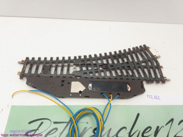 Märklin H0 AC 2261 elektr. K-Gleis Weiche / rechts / 168,9 mm / 22° 30 / Farbe, Kleber