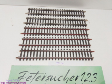 Märklin H0 AC 2200 5x Gerades K-Gleis / 1/1 = 180 mm / Farbe, Rost, Kleber