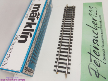 Märklin H0 AC 2200 1x Gerades K-Gleis aus OVP / 1/1 = 180 mm