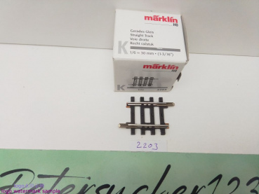 Märklin H0 AC 2203 1x Gerades K-Gleis / 1/6 = 30 mm / aus OVP