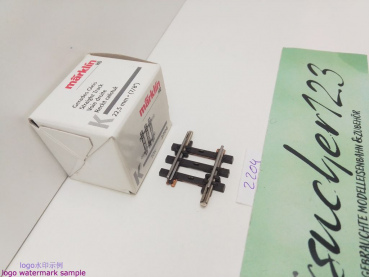 Märklin H0 AC 2204 1x Gerades K-Gleis / 1/8 = 22,5 mm / aus OVP