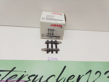 Märklin H0 AC 2204 1x Gerades K-Gleis / 1/8 = 22,5 mm / aus OVP