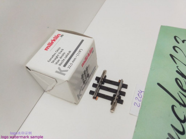 Märklin H0 AC 2204 1x Gerades K-Gleis / 1/8 = 22,5 mm / aus OVP