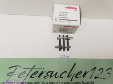Märklin H0 AC 2204 1x Gerades K-Gleis / 1/8 = 22,5 mm / aus OVP