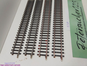 Märklin H0 AC 2209 4x Gerades K-Gleis / 217,9 mm / Farbe, Kleber