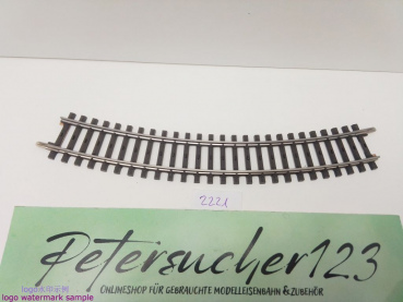 Märklin H0 AC 2221 1x gebogenes K-Gleis / R 360 / 30° = 1/1