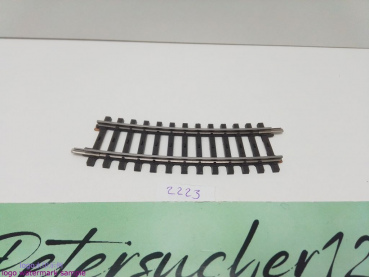 Märklin H0 AC 2223 1x gebogenes K-Gleis / R 360 / 15° = 1/2
