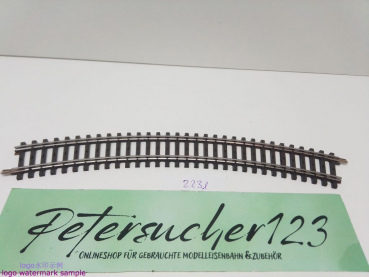 Märklin H0 AC 2231 1x gebogenes K-Gleis / R 424,6 / 30° = 1/1