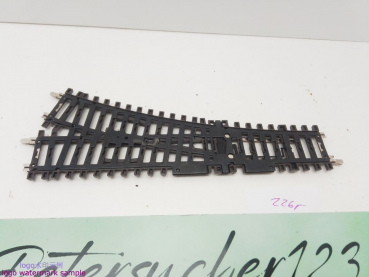 Märklin H0 AC 2265 K-Gleis Weiche / links / 168,9 mm / 22° 30