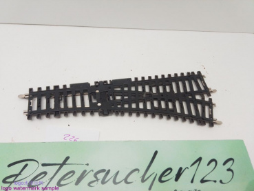 Märklin H0 AC 2265 K-Gleis Weiche / links / 168,9 mm / 22° 30