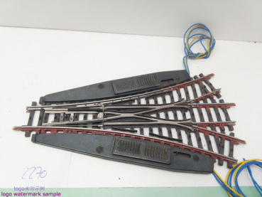 Märklin H0 AC 2270 elektr. Drei-Wege-Weiche K-Gleis / 168,9 mm / Farbe, Kleber