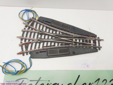 Märklin H0 AC 2270 elektr. Drei-Wege-Weiche K-Gleis / 168,9 mm / Farbe, Kleber