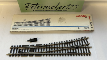 Märklin H0 AC 22715 Weiche links K-Gleis / 225 mm / 14,5° / OVP