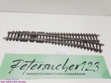 Märklin H0 AC 22716 K-Gleis schlanke Weiche Rechts / 225 mm / 14° 26' / Farbe Kleber