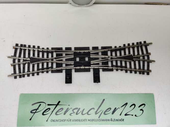 Märklin H0 AC 2275 K-Gleis (ohne Bettung)  Kreuzungsweiche / doppelt 225mm