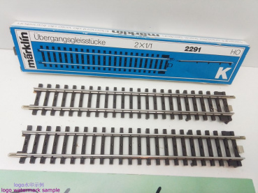 Märklin H0 AC 2291 Set Übergangsgleis K- auf M-Gleis / 1/1 = 180 mm / OVP