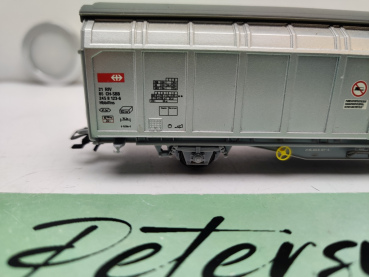 Märklin H0 AC 2458123-5 Gedeckter Güterwagen CARGO / Grau / SBB / 2-Achser