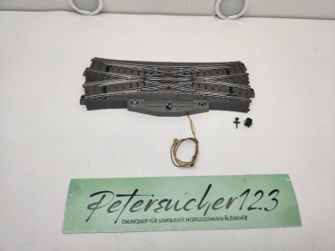Märklin H0 1 x Kreuzweiche + Laterne C-Gleis 24620 + 74470   Anlagenrückbau 