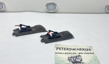 Märklin H0 2 x Gleisende mit Prellbock  C-Gleis /  24977 / Anlagenrückbau