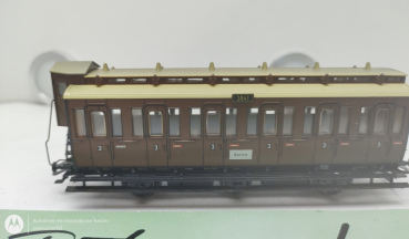 Märklin H0 AC 28456 / 3841 Personenwagen aus Berliner Vorverkehr KPEV / 3.Kl.