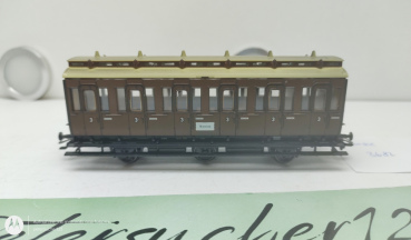 Märklin H0 AC 28456  Personenwagen aus Berliner Vorverkehr KPEV / 3.Kl.